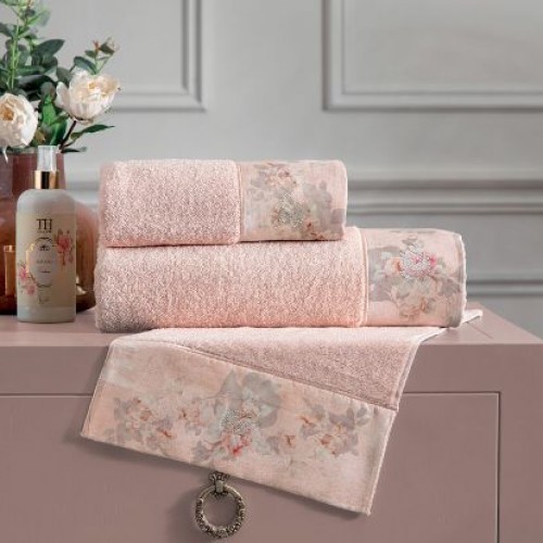 Набор полотенец Tivolyo Home NOSTALGIA пудра 2 предмета