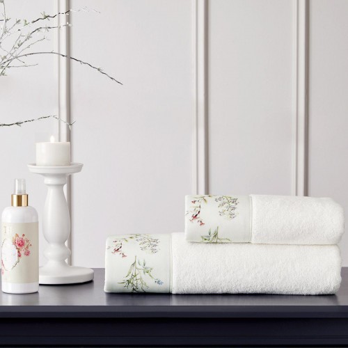 Набор полотенец Tivolyo Home CARDUUS кремовый 2 предмета