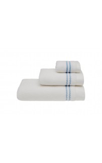 Полотенце Soft cotton CHAINE белый/синий 75х150