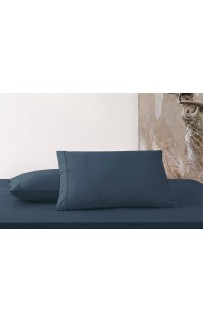 Простыня Tivolyo Home тёмно-синий KING SIZE