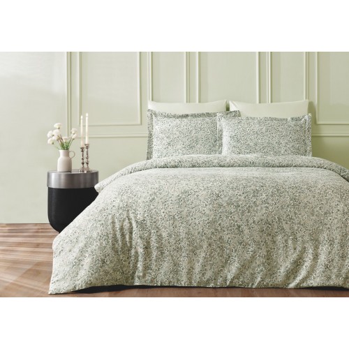 Комплект постельного белья Tivolyo Home MARY зелёный Евро