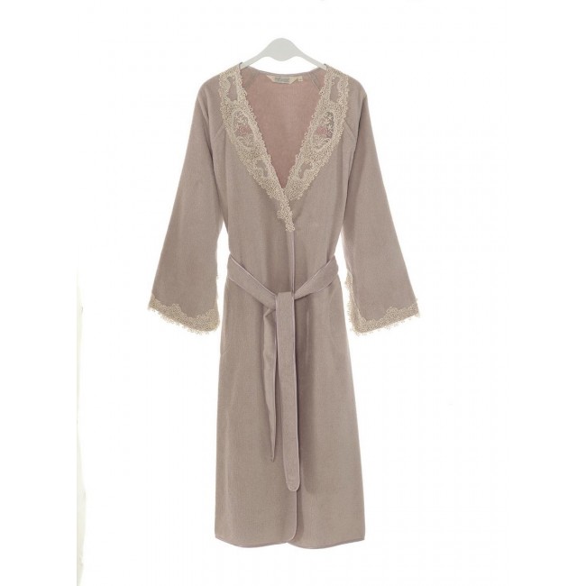 Халат женский Soft cotton DESTAN лиловый M