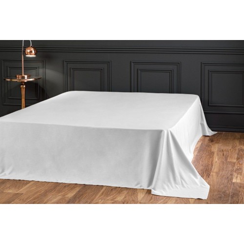 Простыня Tivolyo Home сатин серый KING SIZE