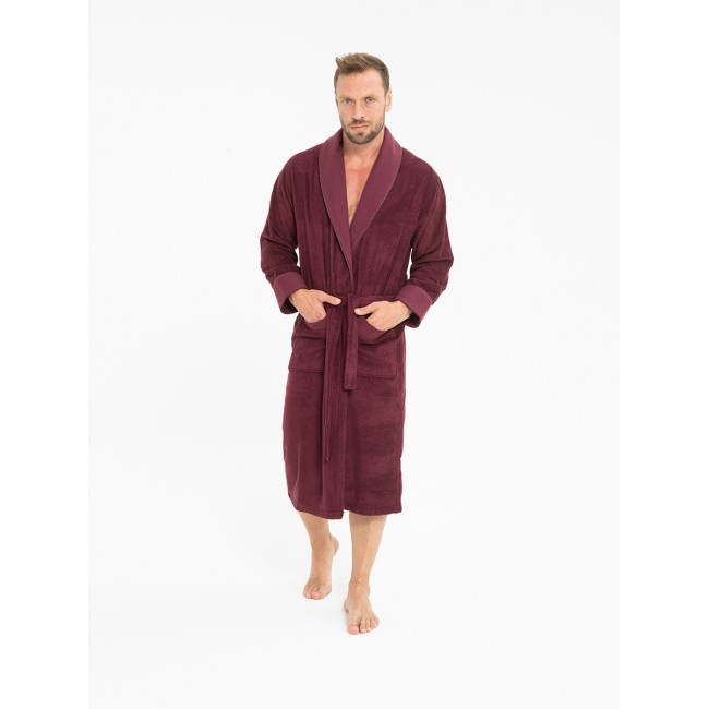 Халат мужской Tivolyo Home MODAL бордовый XXL