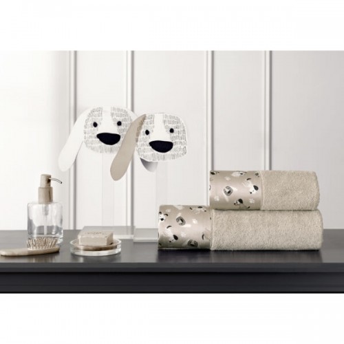 Набор полотенец Tivolyo Home BEAGLE бежевый 2 предмета