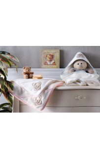 Детский набор полотенец Tivolyo Home LOVELY розовый 2 предмета
