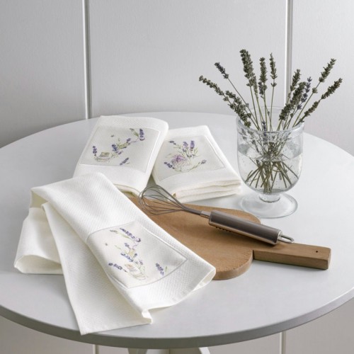 Кухонное полотенце Tivolyo Home LAVANDER TIME 3 предмета