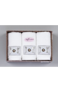 Салфетка Soft cotton KITCHEN белый 3 предмета