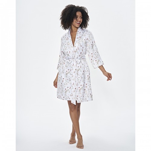 Халат женский Tivolyo Home VALENTINE белый L