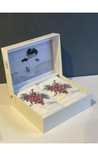 Салфетка Tivolyo Home WISTERIA фиолетовый 2 предмета