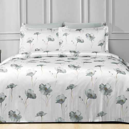 Комплект постельного белья Tivolyo Home DITSY серый Евро