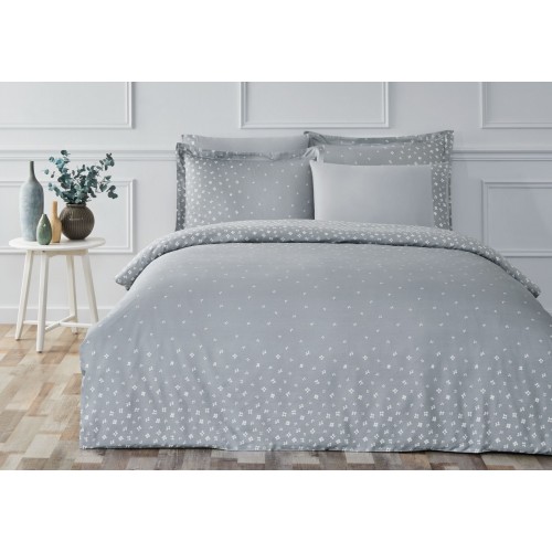 Комплект постельного белья Tivolyo Home PECHORA серый Евро