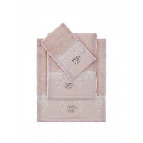 Набор полотенец Tivolyo Home JULIET бежевый 2 предмета