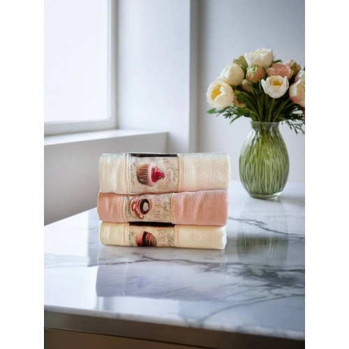 Кухонное полотенце Tivolyo Home POTS 3 предмета