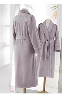 Халат женский Soft cotton QUEEN лиловый S