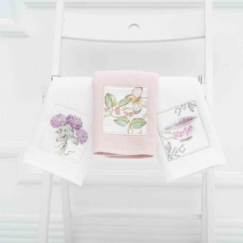 Кухонное полотенце Tivolyo Home BERGAMO кремовый 3 предмета