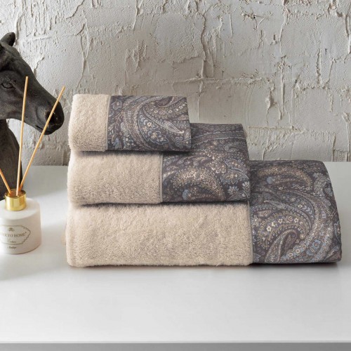 Набор полотенец Tivolyo Home ELORA горчичный 2 предмета