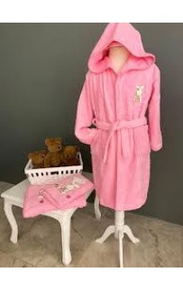 Детский халат La Villa TAVSAN розовый 5-6 лет