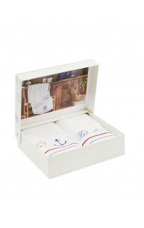Салфетка Tivolyo Home NAVY белый 30х50