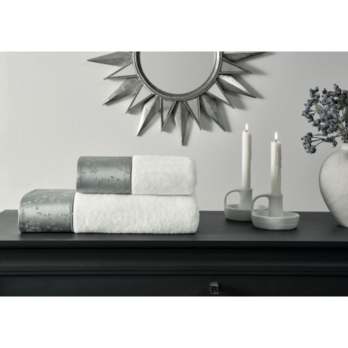 Набор полотенец Tivolyo Home CLARINDA серый 2 предмета