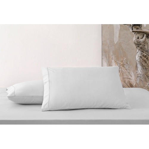 Наволочка Tivolyo Home сатин серый 50х70