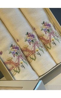 Кухонное полотенце Tivolyo Home FLOWER BASKET круглые 70Х70