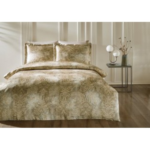 Комплект постельного белья Tivolyo Home GATSBY бежевый Евро