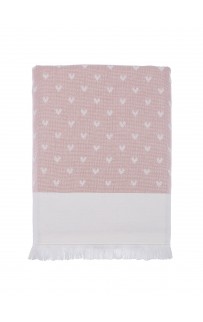 Полотенце Tivolyo Home HEARTS розовый 75х150