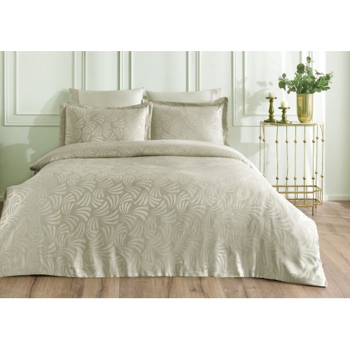 Комплект постельного белья Tivolyo Home PALM зелёный Евро