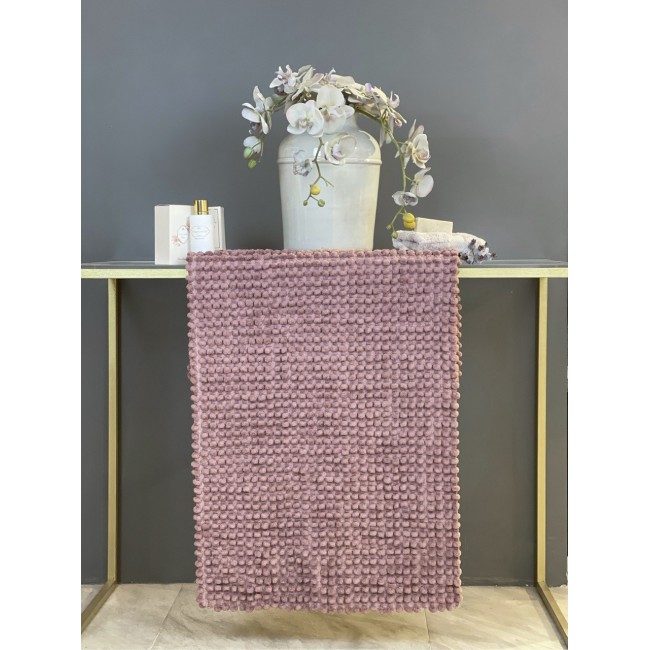 Коврик для ванной Tivolyo Home BUBBLES фиолетовый 2 предмета