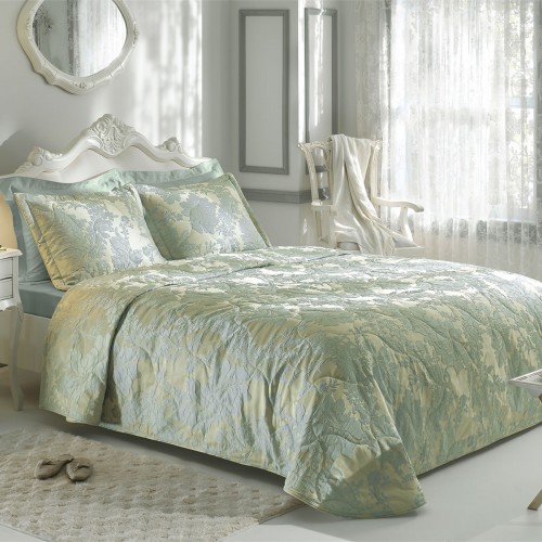 Покрывало Tivolyo home CHARLOTTE зелёный Евро