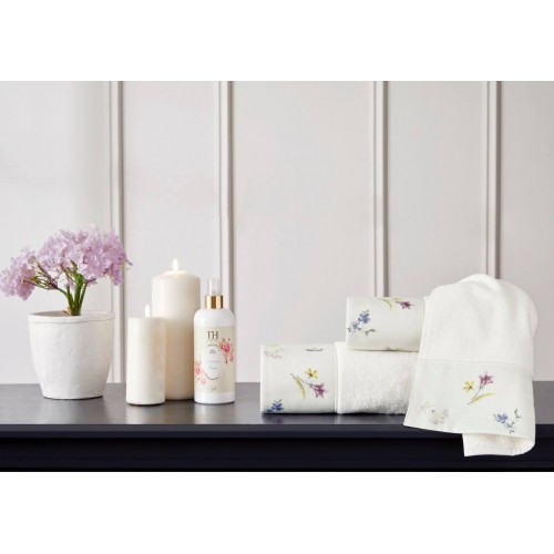 Набор полотенец Tivolyo Home BROCADE кремовый 2 предмета