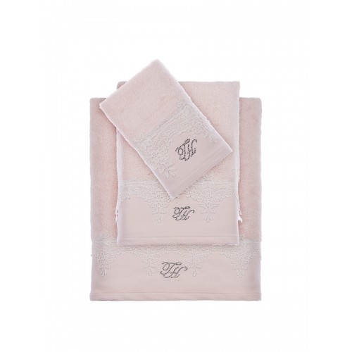 Набор полотенец Tivolyo Home JULIET розовый 2 предмета