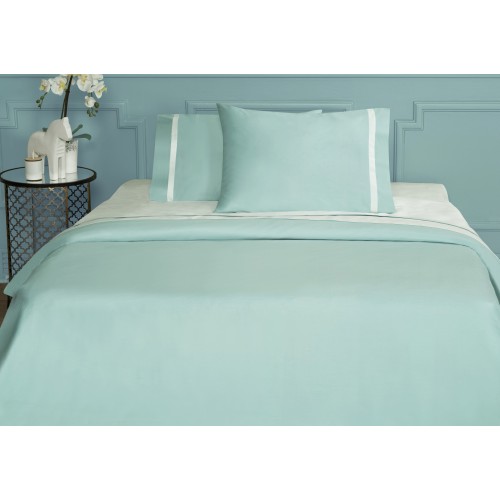 Комплект постельного белья Tivolyo Home COVERS бирюзовый Евро