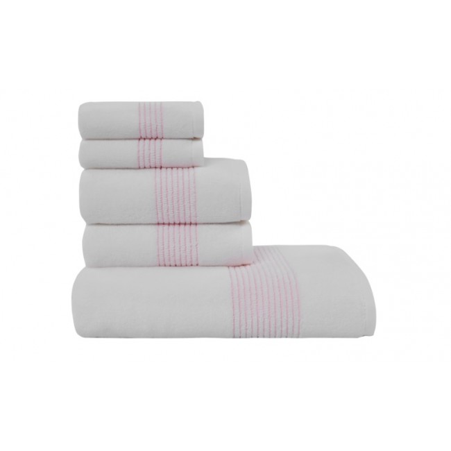 Набор полотенец Soft cotton AQUA розовый 5 предметов