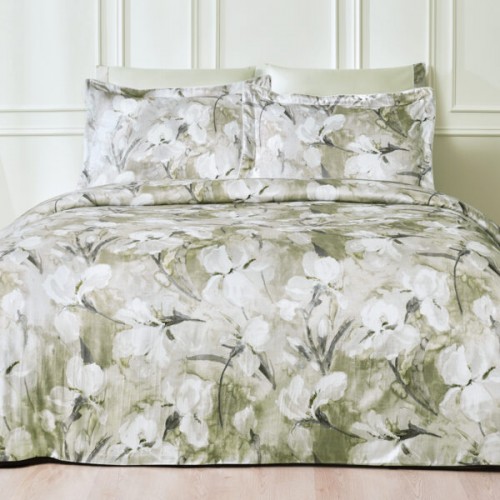 Комплект постельного белья Tivolyo Home ATLAS зелёный Евро