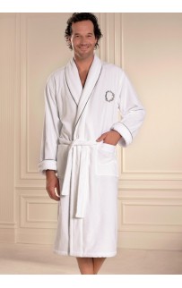 Халат мужской Soft cotton SEHZADE белый XXL
