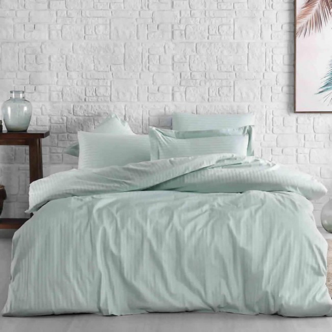 Простыня Tivolyo home JAQUARD бирюзовый Евро