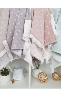 Кухонное полотенце Tivolyo Home DOTTY фиолетовый 50х70