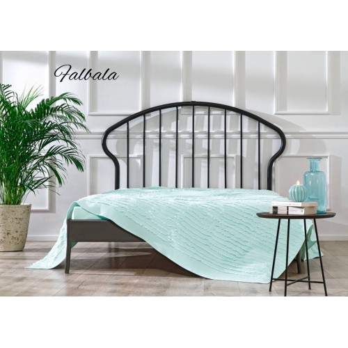 Покрывало Tivolyo Home FALBALA бирюзовый Евро