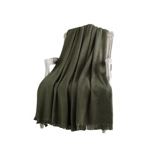 Покрывало Tivolyo home NATURAL SLIM хаки Евро