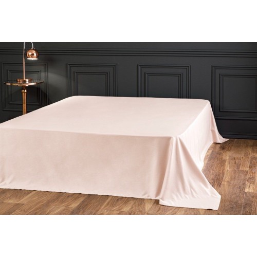 Простыня Tivolyo Home сатин розовый KING SIZE