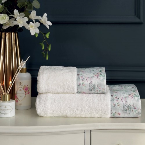 Набор полотенец Tivolyo Home ADORIA кремовый 2 предмета