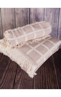 Набор полотенец Tivolyo Home CHANEL бежевый 2 предмета