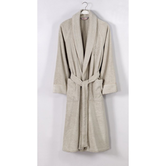 Халат мужской Soft cotton DELUхE бежевый M