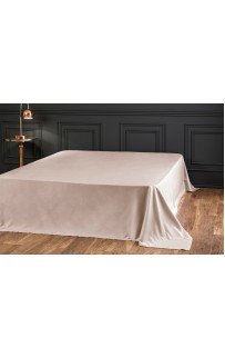 Простыня Tivolyo Home сатин коричневый KING SIZE