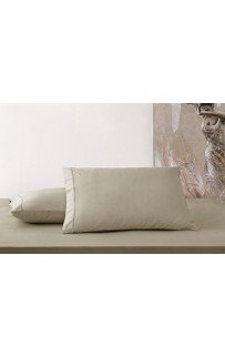 Простыня Tivolyo Home сатин хаки KING SIZE
