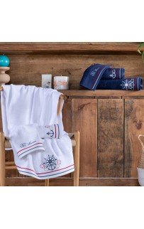 Полотенце Tivolyo Home NAVY белый 50х100