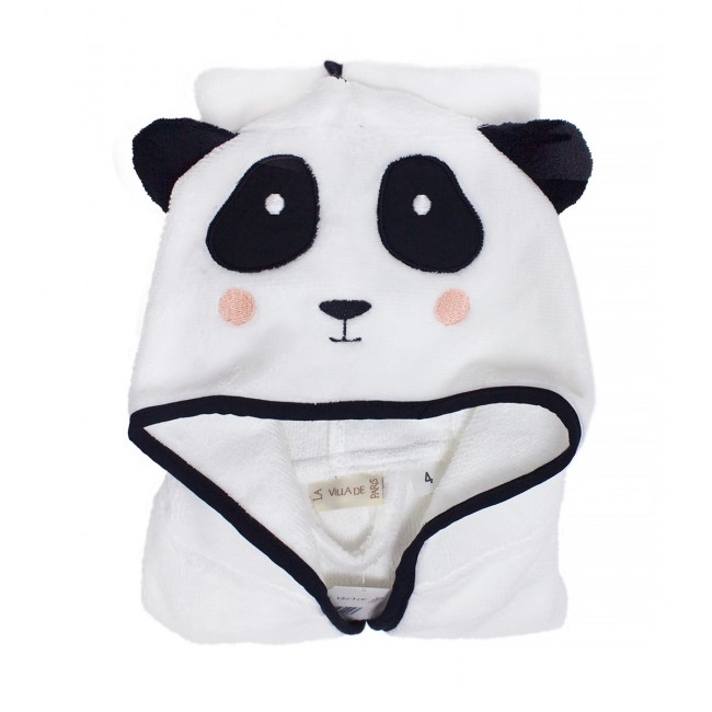 Детский халат La Villa PANDA серый 9-10 лет