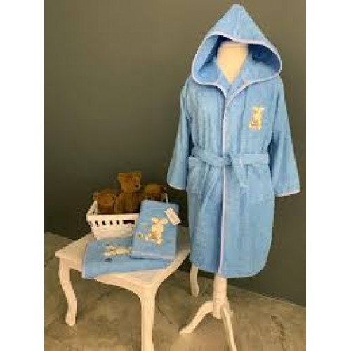 Детский халат La Villa TAVSAN синий 1-2 года